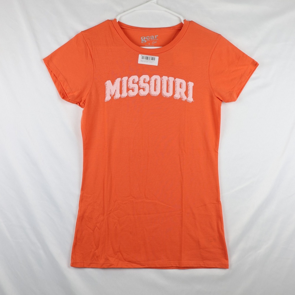 Missouri Tigers Shirt Womens Medium Orange NCAA College Basketball Gear Coed Tee